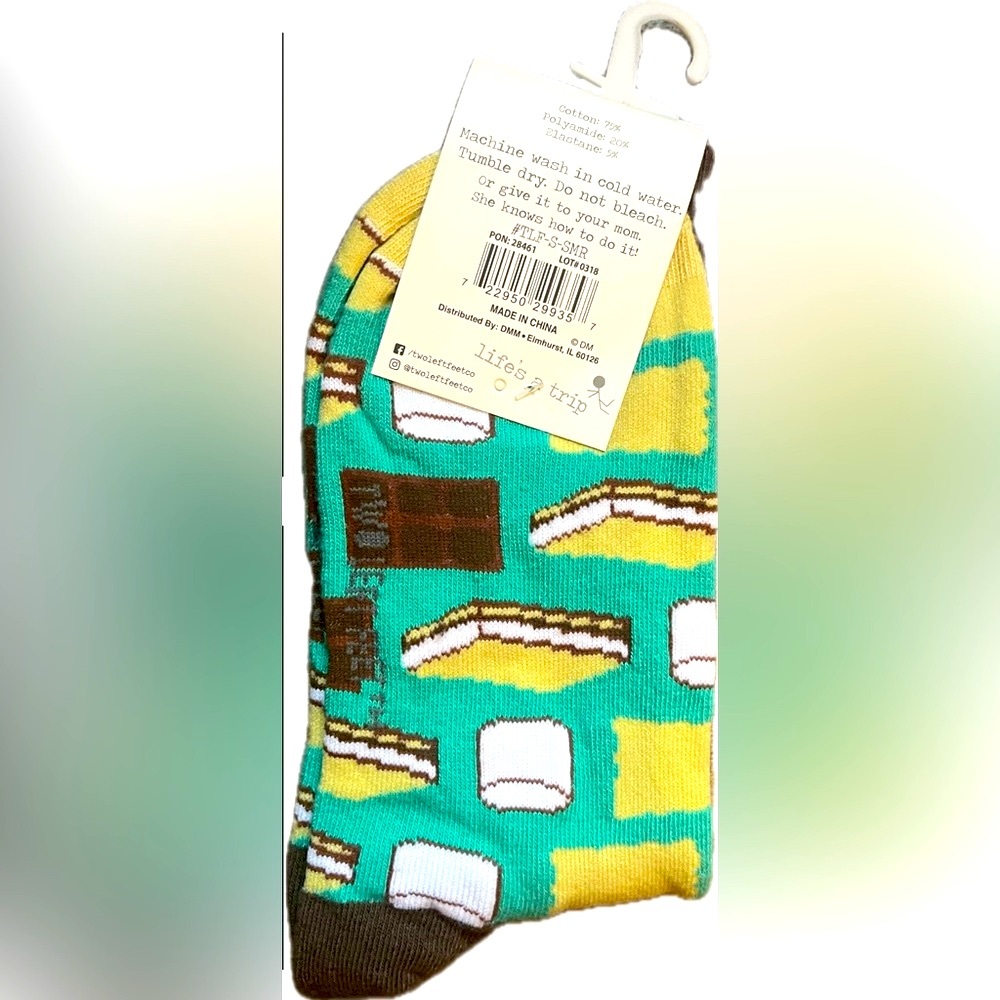 Give me S’mores Socks. New with tags. Women’s size 5.5-9.5 or Men’s size 5-8 - Picture 2 of 5